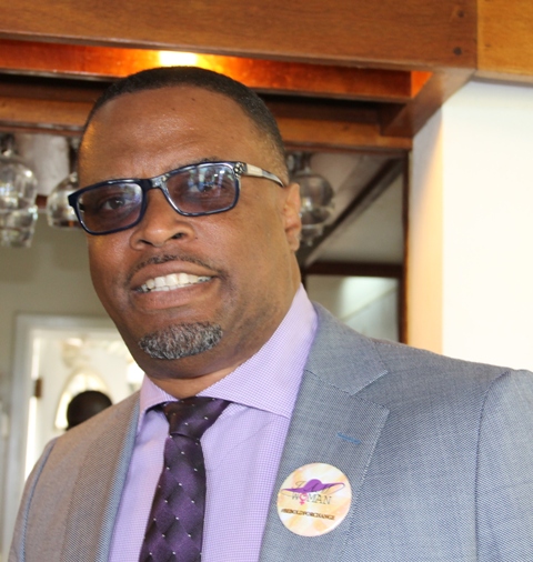 Hon. Mark Brantley Deputy Premier of Nevis and Senior Minister in the Ministry of Social Development at the opening ceremony of the Sub-Regional Women’s Forum on the Sustainable Development Goals hosted by the Ministry of Social development in collaboration with the Commonwealth Women Parliamentarians and support from the Organization of American States at the Mount Nevis Hotel on March 22, 2017